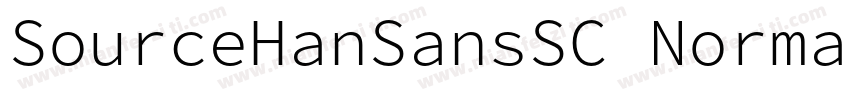 SourceHanSansSC Normal字体转换